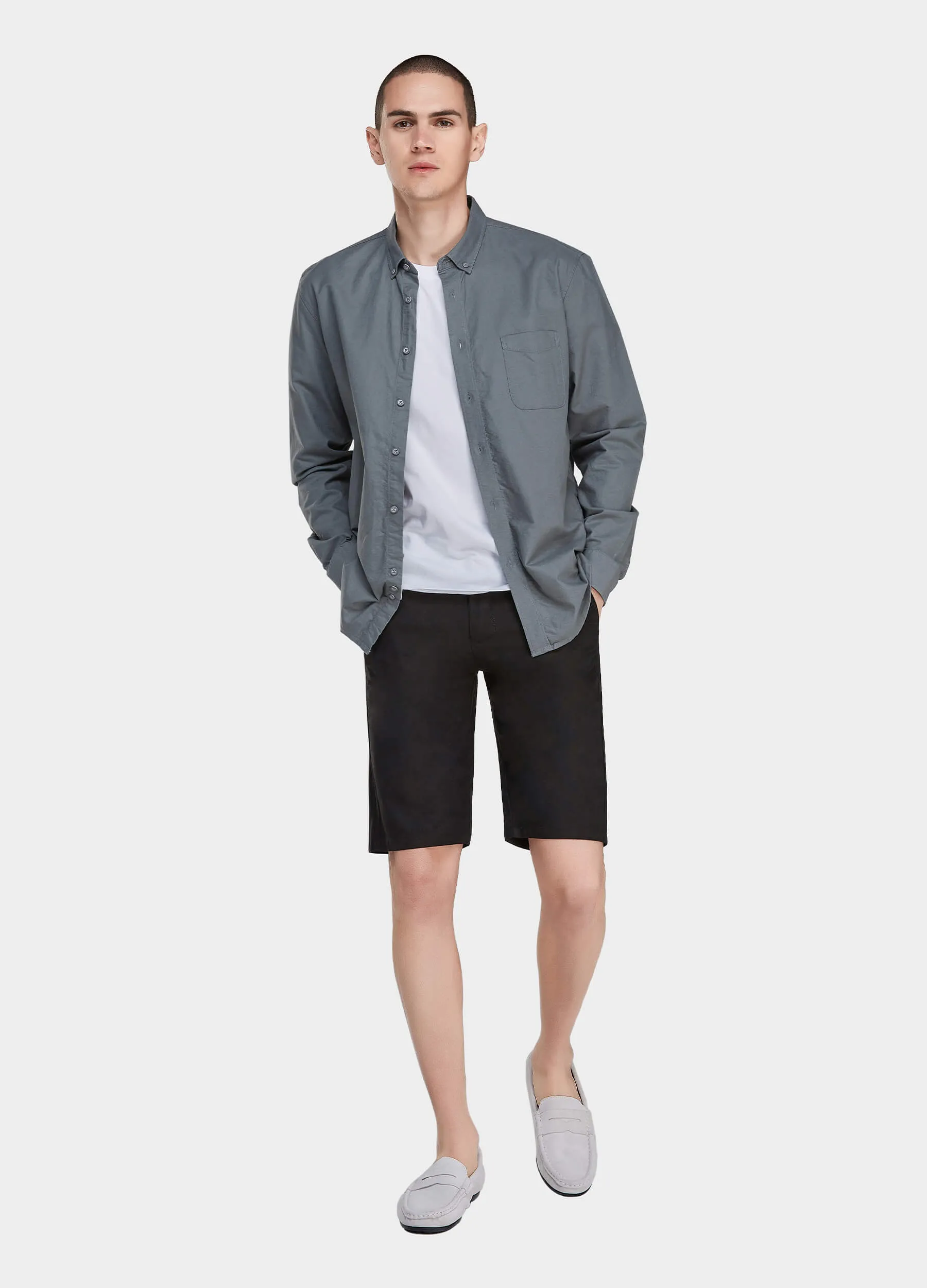 1PA1 Men's  Cotton and Linen Shorts Slim Fit(Clearance)