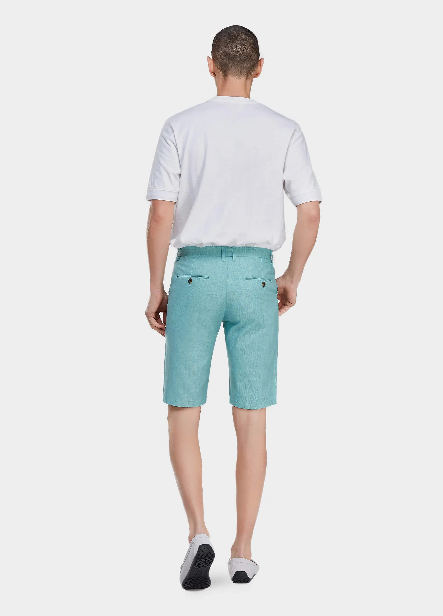 1PA1 Men's  Cotton and Linen Shorts Slim Fit(Clearance)