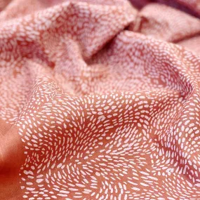 Acacia Swirl on clay linen