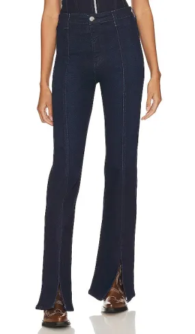 AG Jeans x Emrata Anisten Flare Jean in Blue