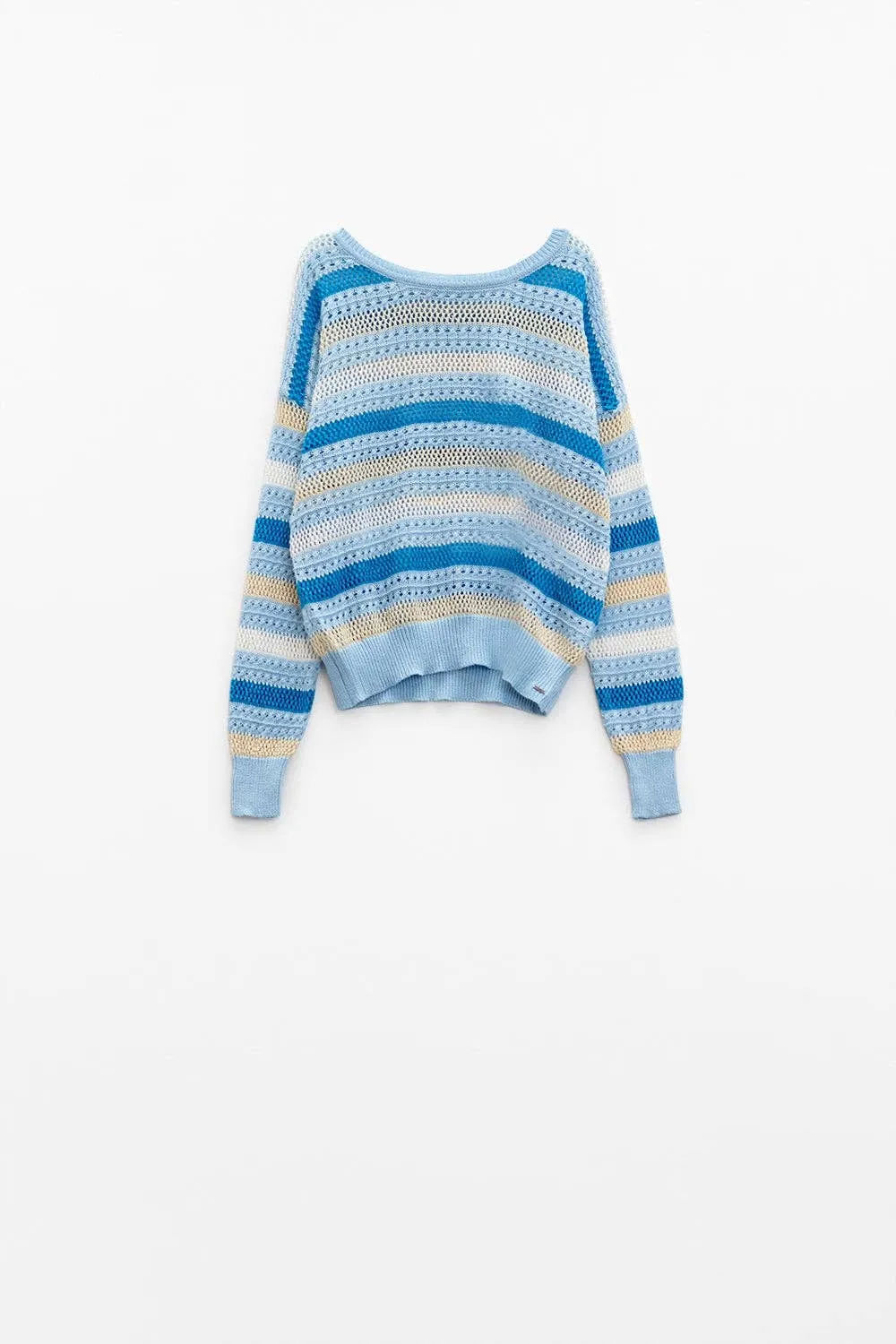 Azure Breeze Knit Sweater