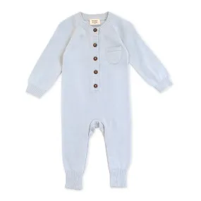 Baby Blue Knit Coveralls