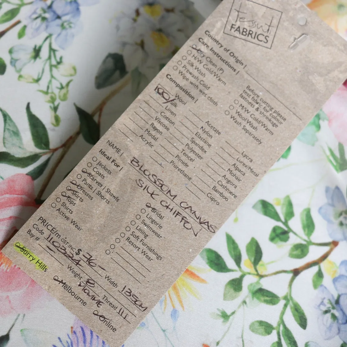 Blossom Canvas Silk Chiffon