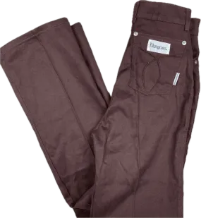 Bluegrass 1970's Brown High Waisted Slim Fit Australian Made Jeans - Suit Size 8