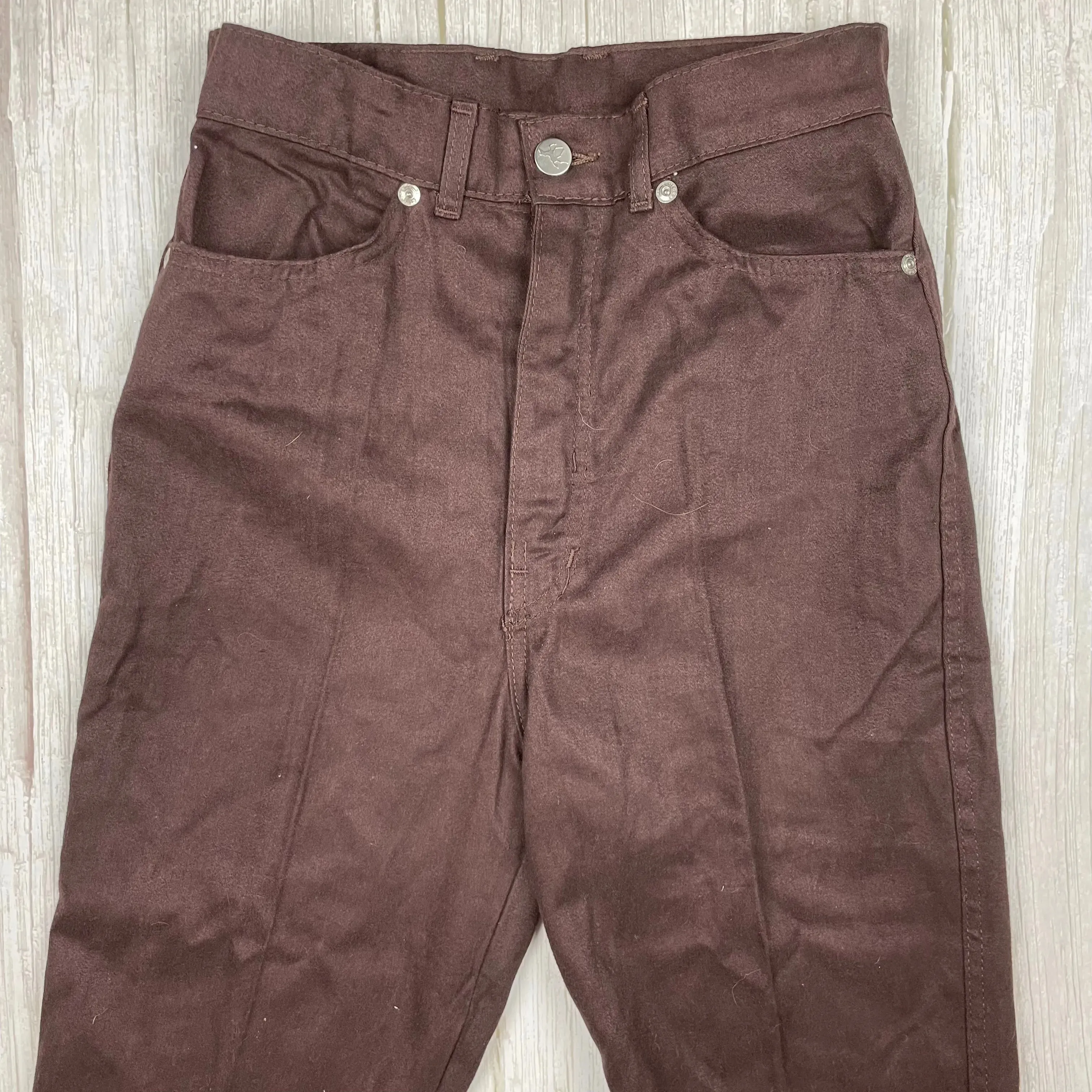 Bluegrass 1970's Brown High Waisted Slim Fit Australian Made Jeans - Suit Size 8