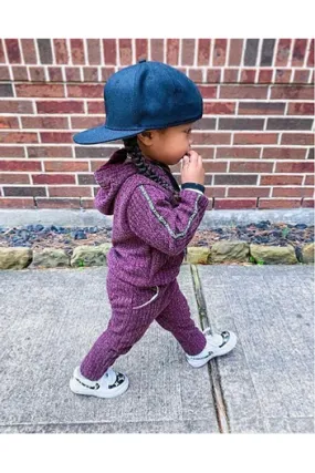 Burgundy Hoodie and Pants Set