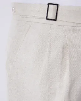 Charisma Linen Neapolitan Dress Pants - Ecru
