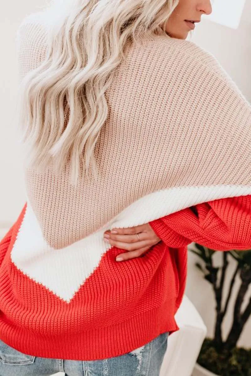 Chicindress Comfy Loose Stitching Sweater(2 Colors)