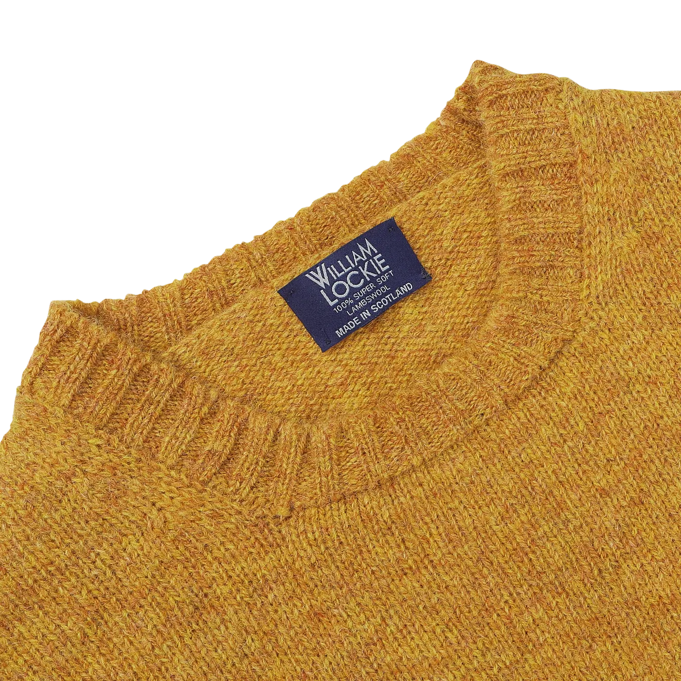 Cumin Brushed Shetland Lambswool Crew Neck