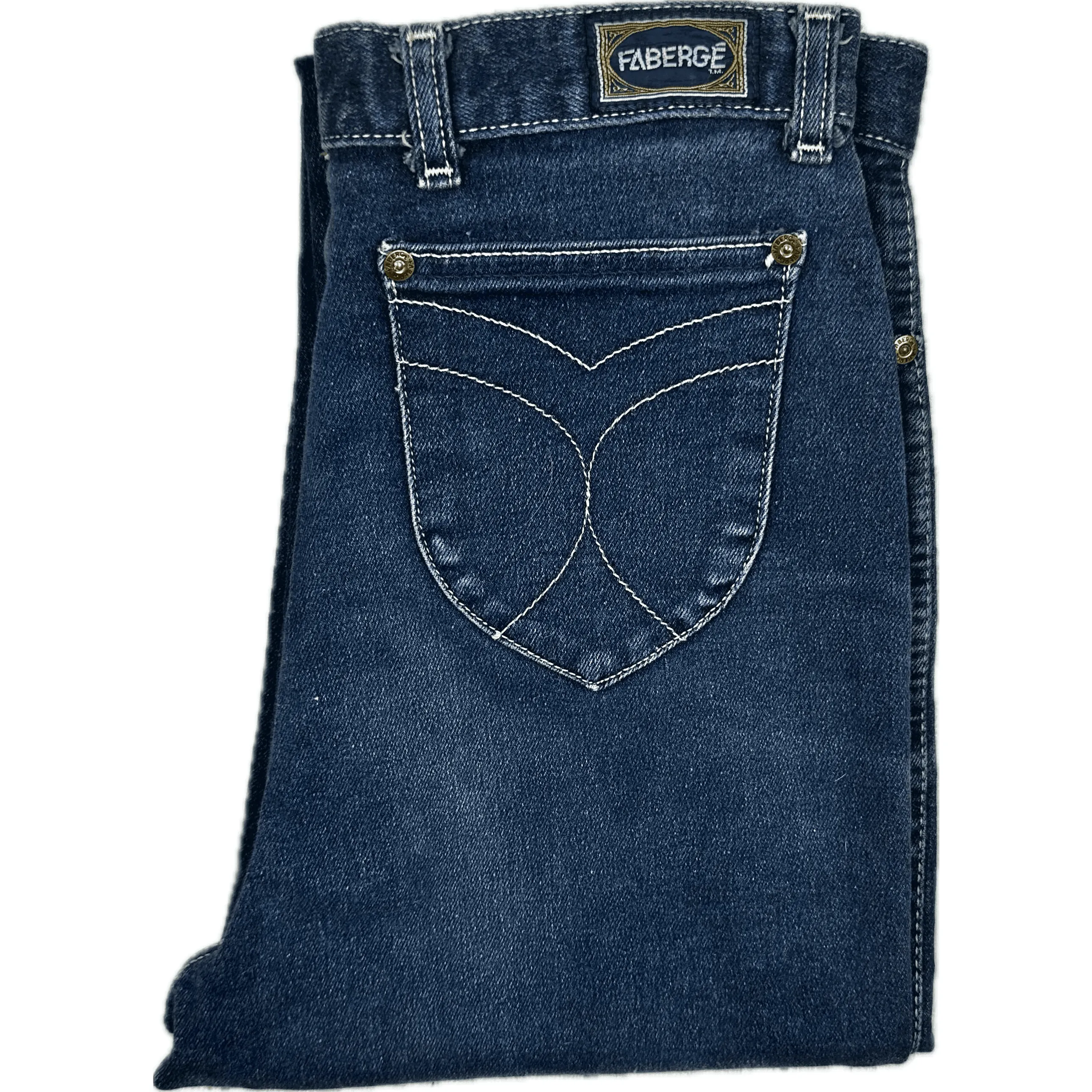 Fabergé 1980's High Waisted Slim Ladies Jeans - Hard to find! - Suit Size 10/11