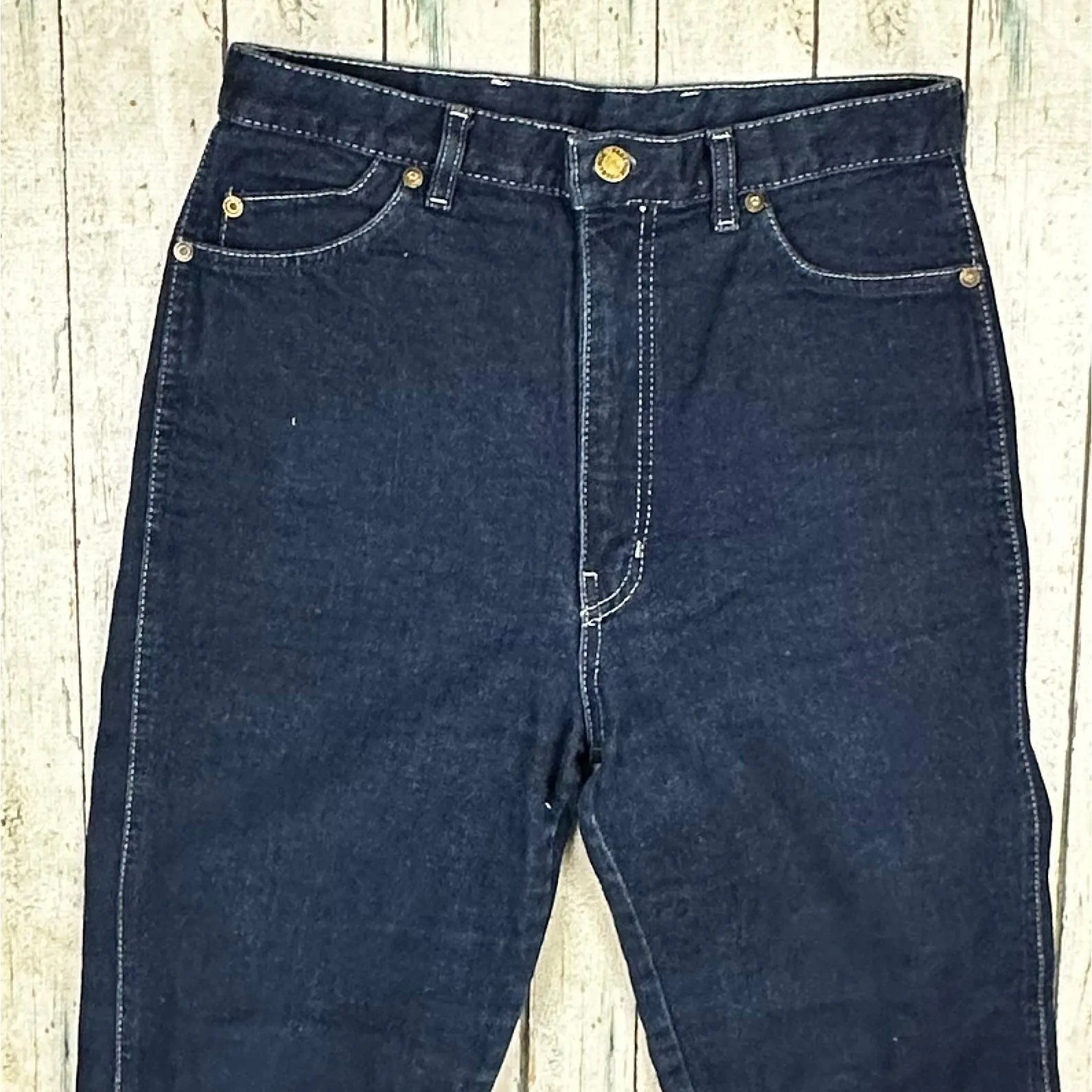 Fabergé 1980's High Waisted Slim Ladies Jeans - Suit Size 10/12