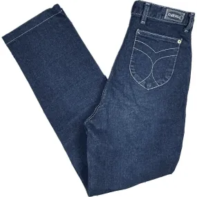 Fabergé 1980's High Waisted Slim Ladies Jeans - Suit Size 10/12