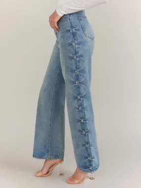 Fore Studded Straight Leg Jeans - Brands We Love