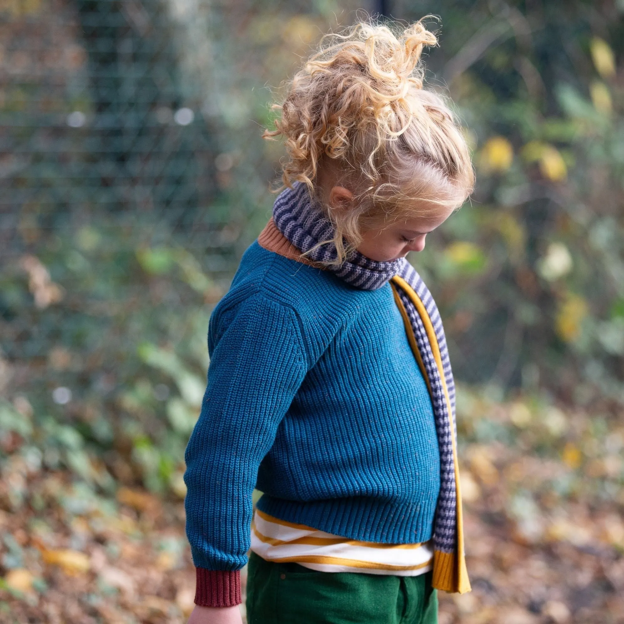 From One To Another Teal Snuggly Knitted Jumper