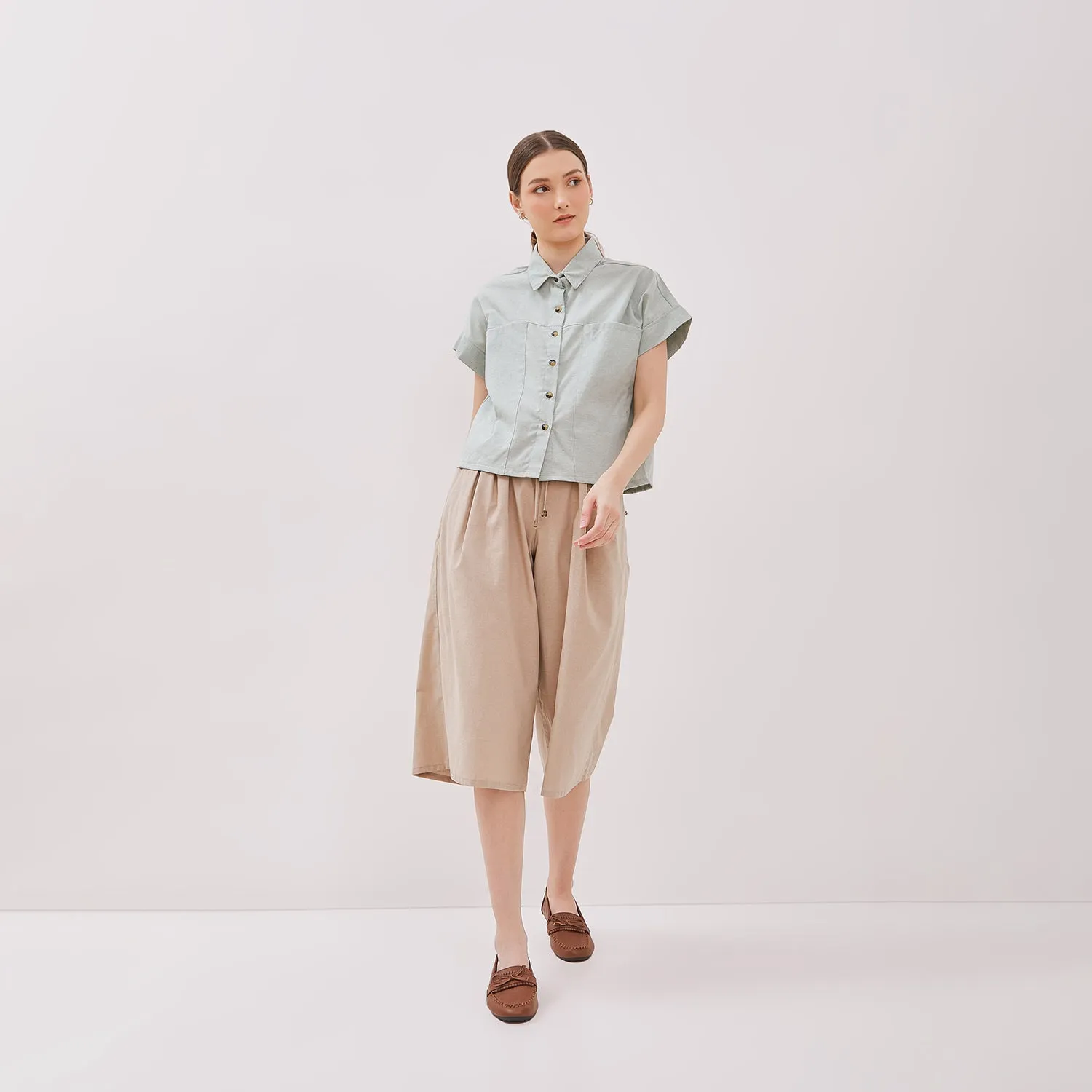 GRAPHIS Buttoned Long Pocket Shirt