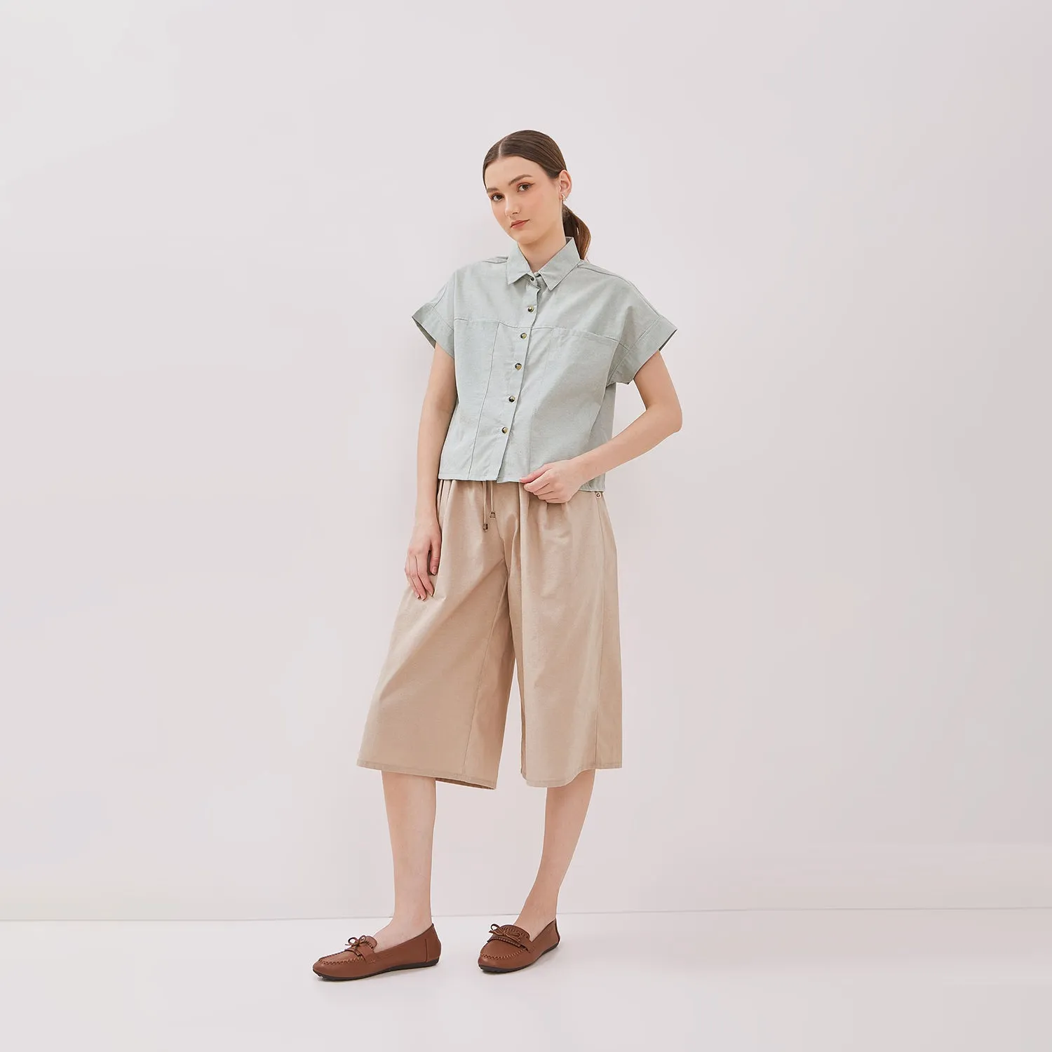 GRAPHIS Buttoned Long Pocket Shirt