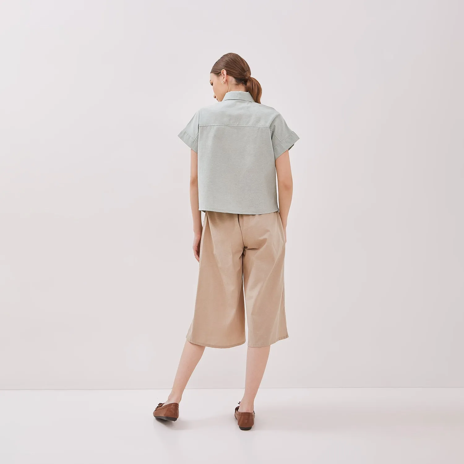 GRAPHIS Buttoned Long Pocket Shirt