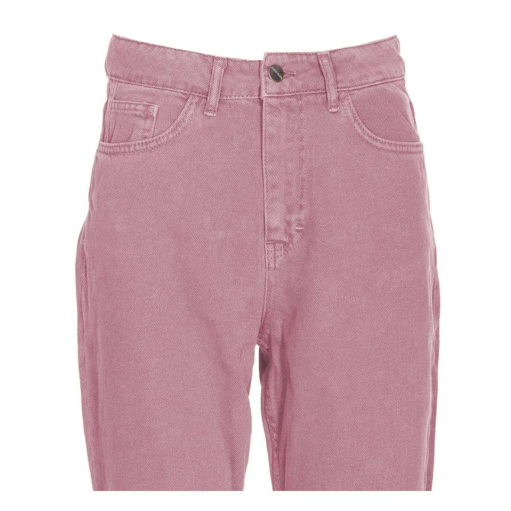 Hinnominate Chic Pink Raw Cut Bottom Jeans