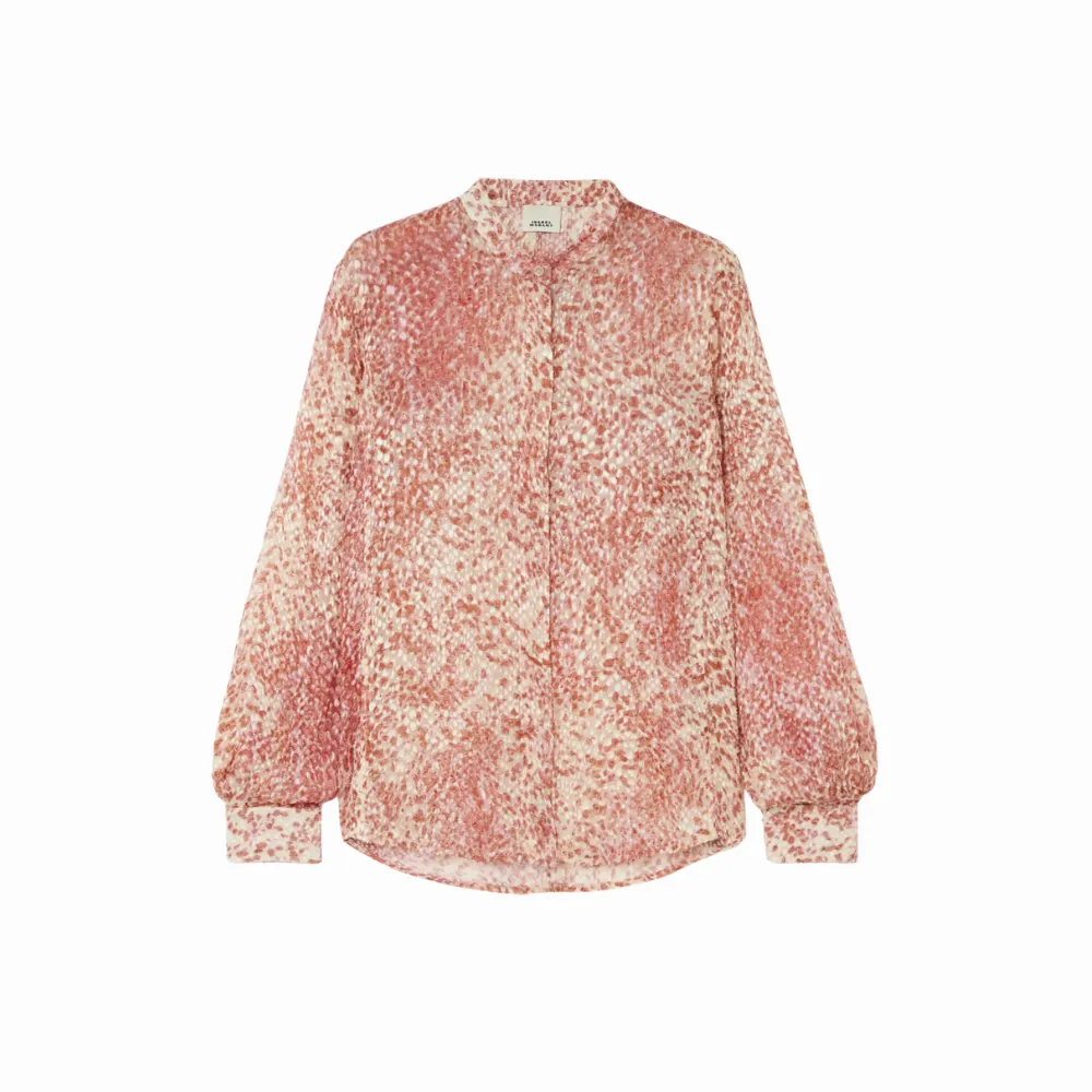 Isabel Marant Ilda Shirt - Light Red/Ecru