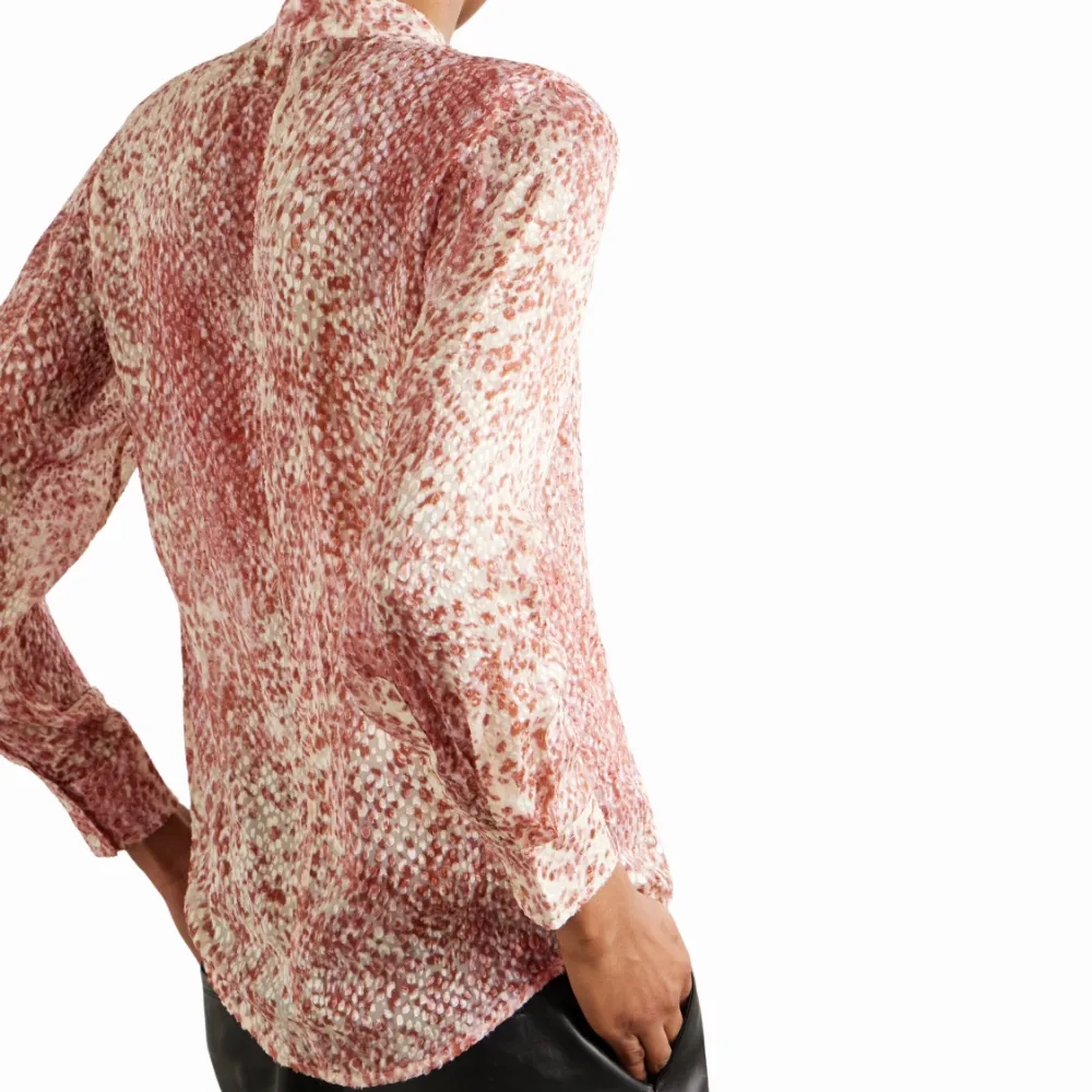 Isabel Marant Ilda Shirt - Light Red/Ecru