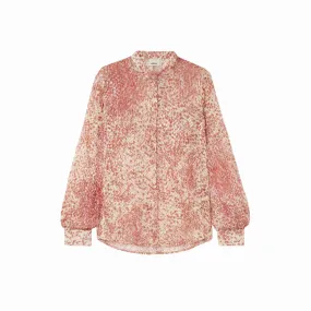 Isabel Marant Ilda Shirt - Light Red/Ecru