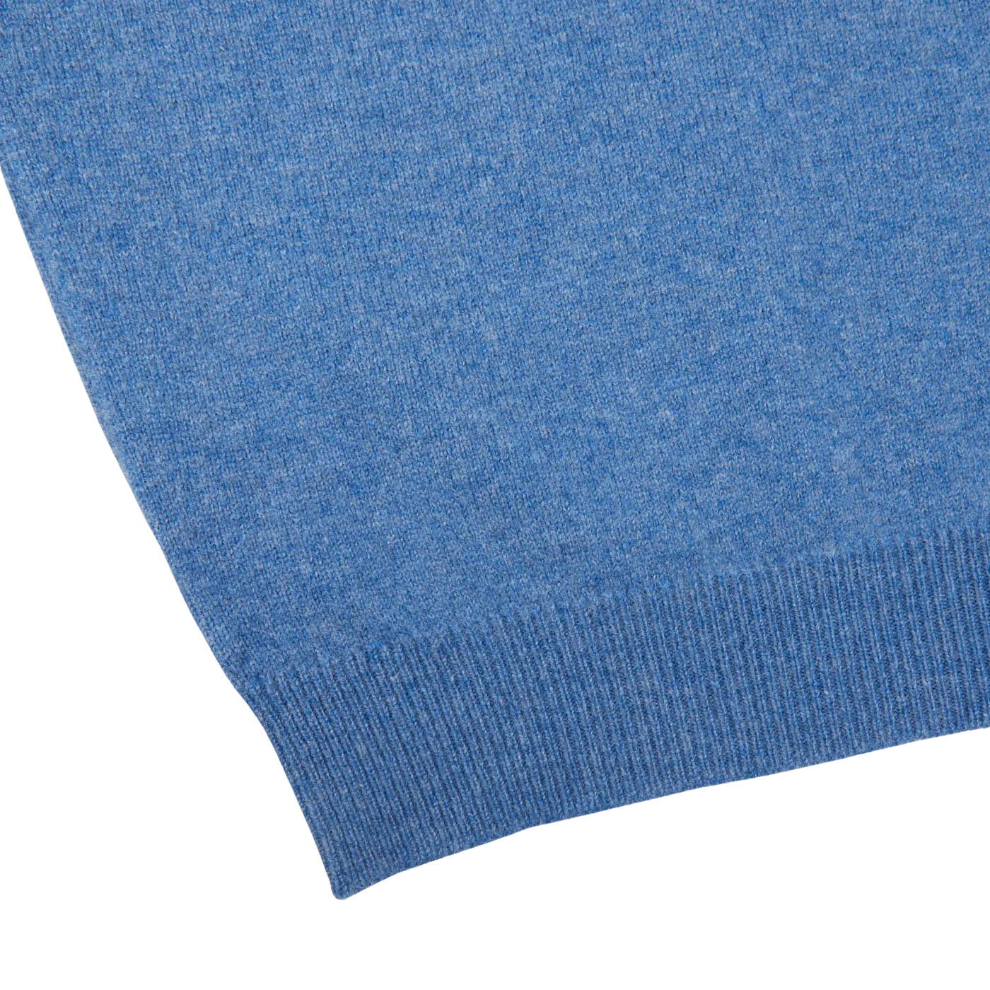 Jeans Blue Lambswool V-Neck Sweater