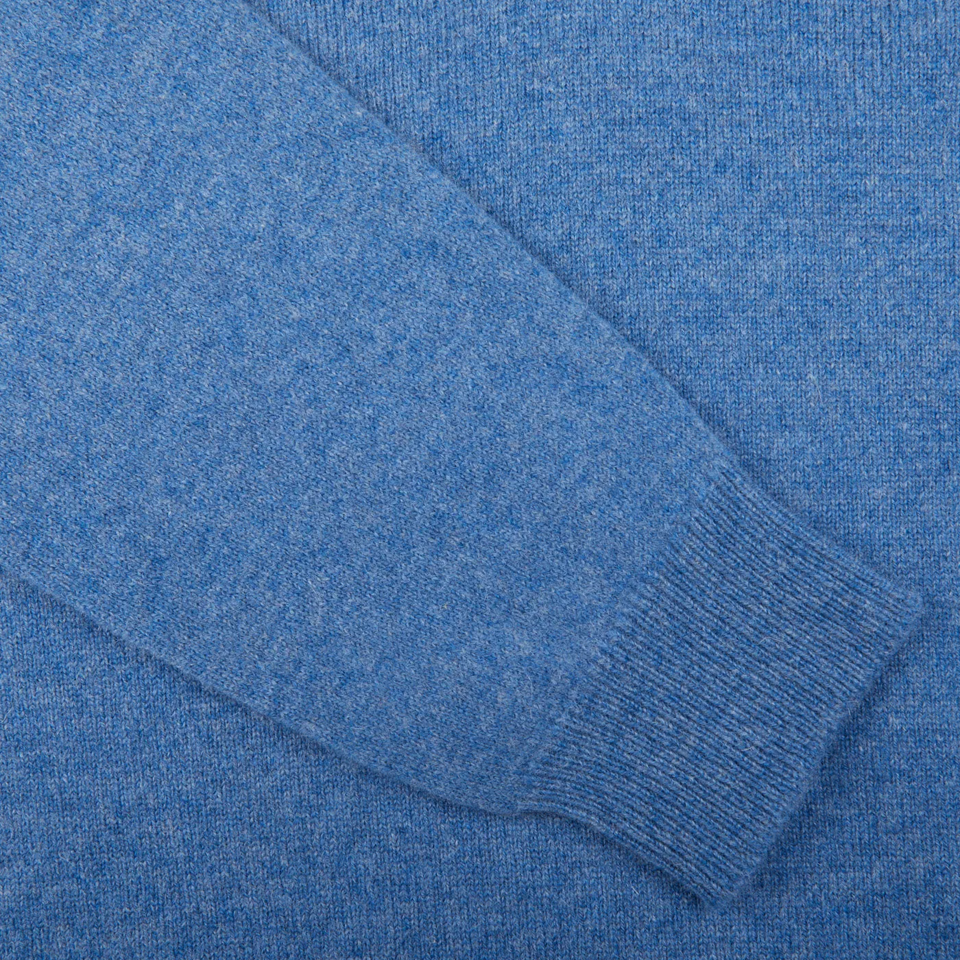 Jeans Blue Lambswool V-Neck Sweater