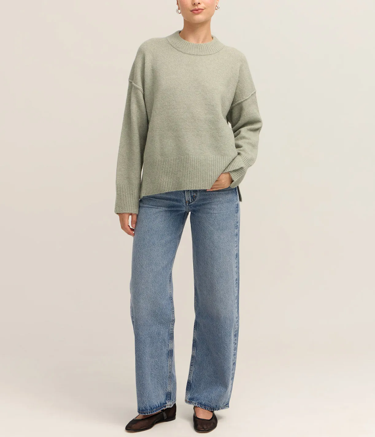 Josie Cozy Days Pullover in Quarry