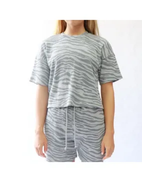 Knit SS Pullover Tiger Heather