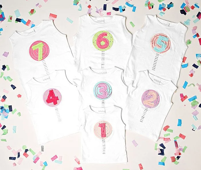 Lemon Loves Lime Girls Happy Birthday Year Tank Top - White