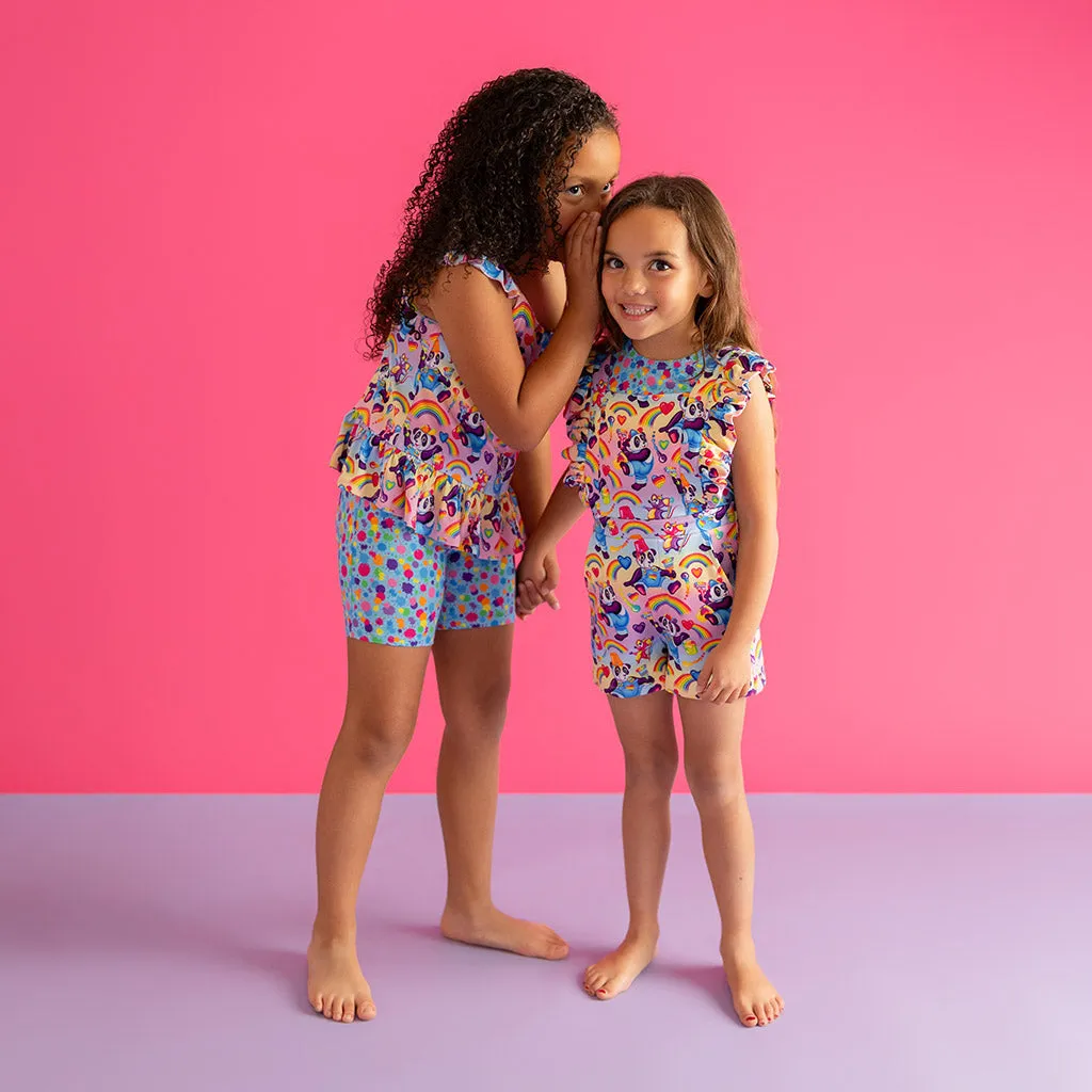 Lisa Frank® Rainbow Splatter Bike Shorts