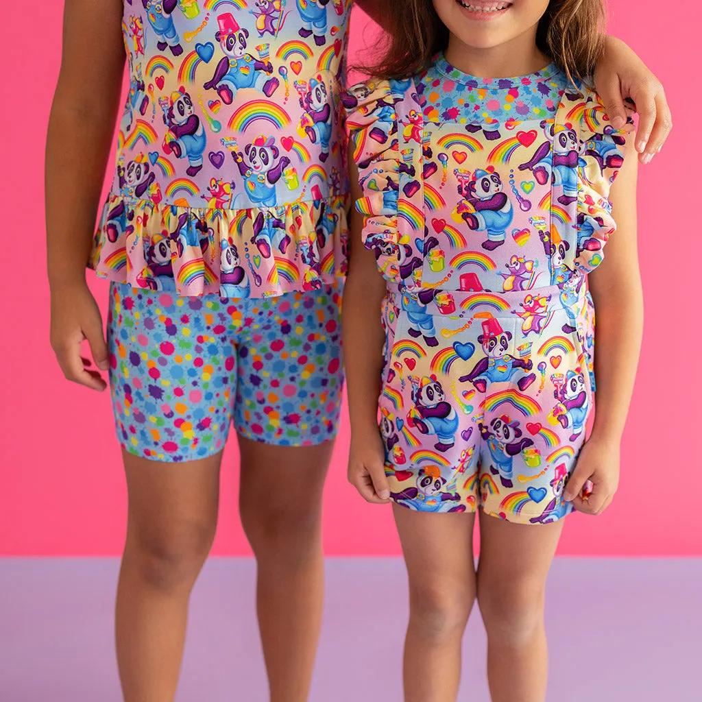 Lisa Frank® Rainbow Splatter Bike Shorts