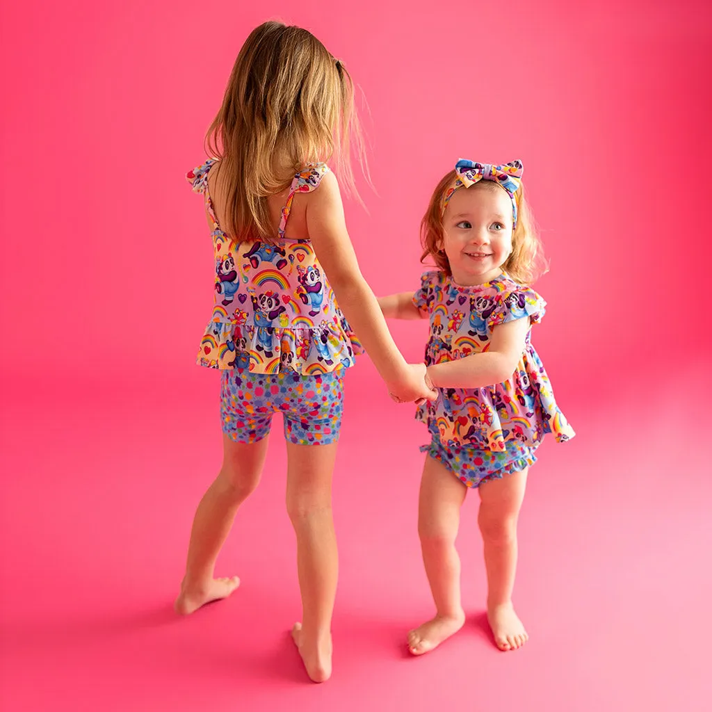 Lisa Frank® Rainbow Splatter Bike Shorts