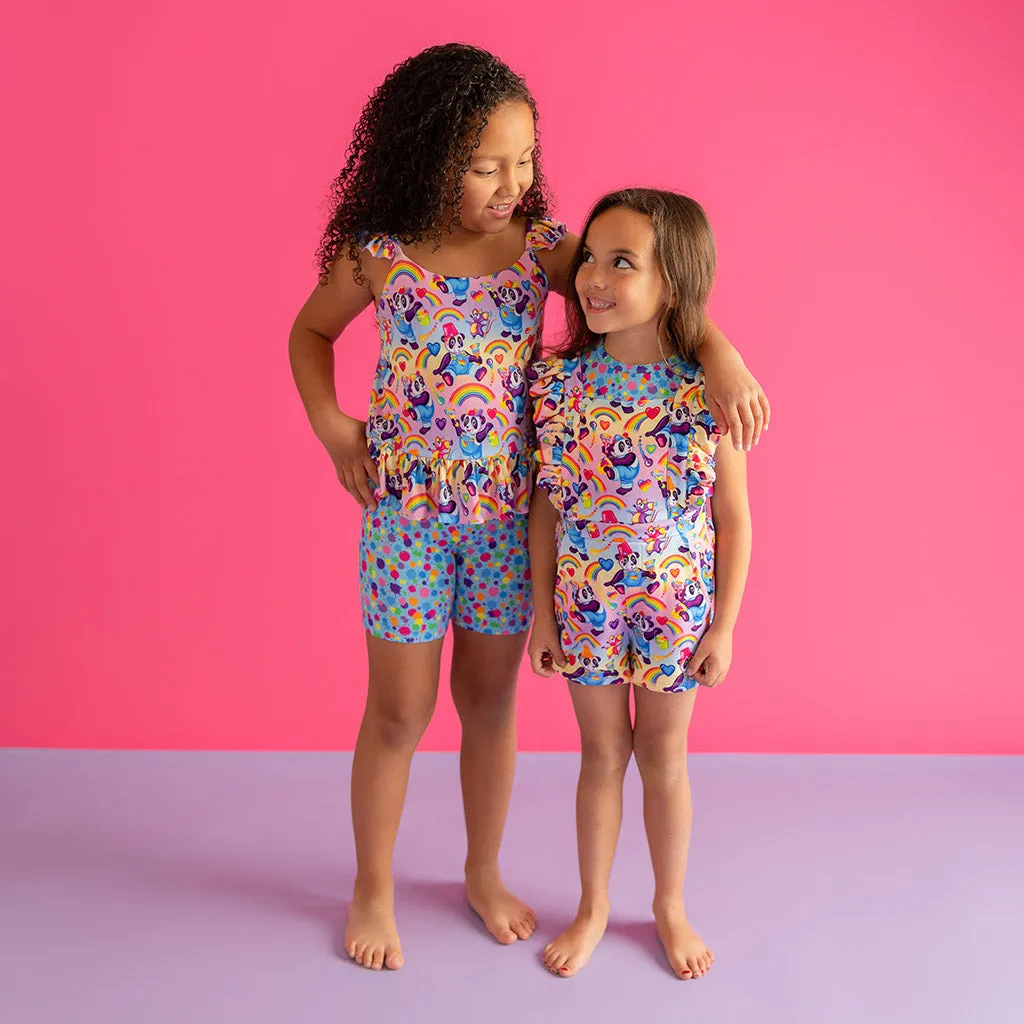 Lisa Frank® Rainbow Splatter Bike Shorts