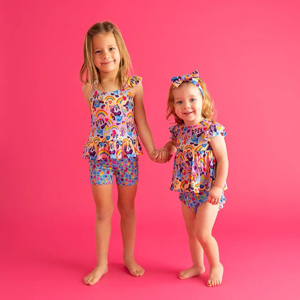 Lisa Frank® Rainbow Splatter Bike Shorts