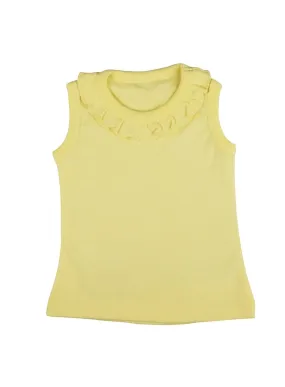 Little Miss Sunshine Sleeveless Soft Jersey Tank Top with Frill