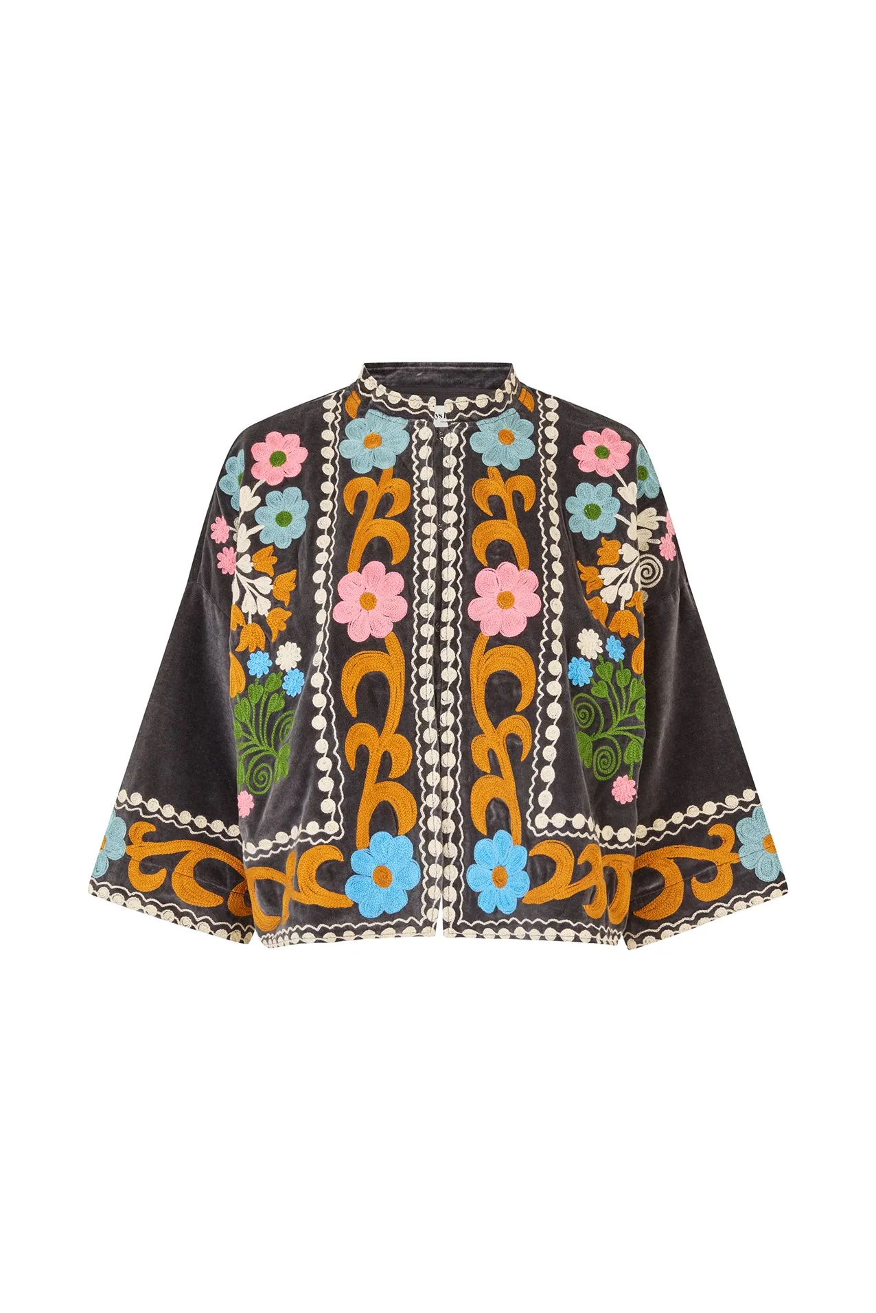 LOLLY'S LAUNDRY Washed Black Jacket