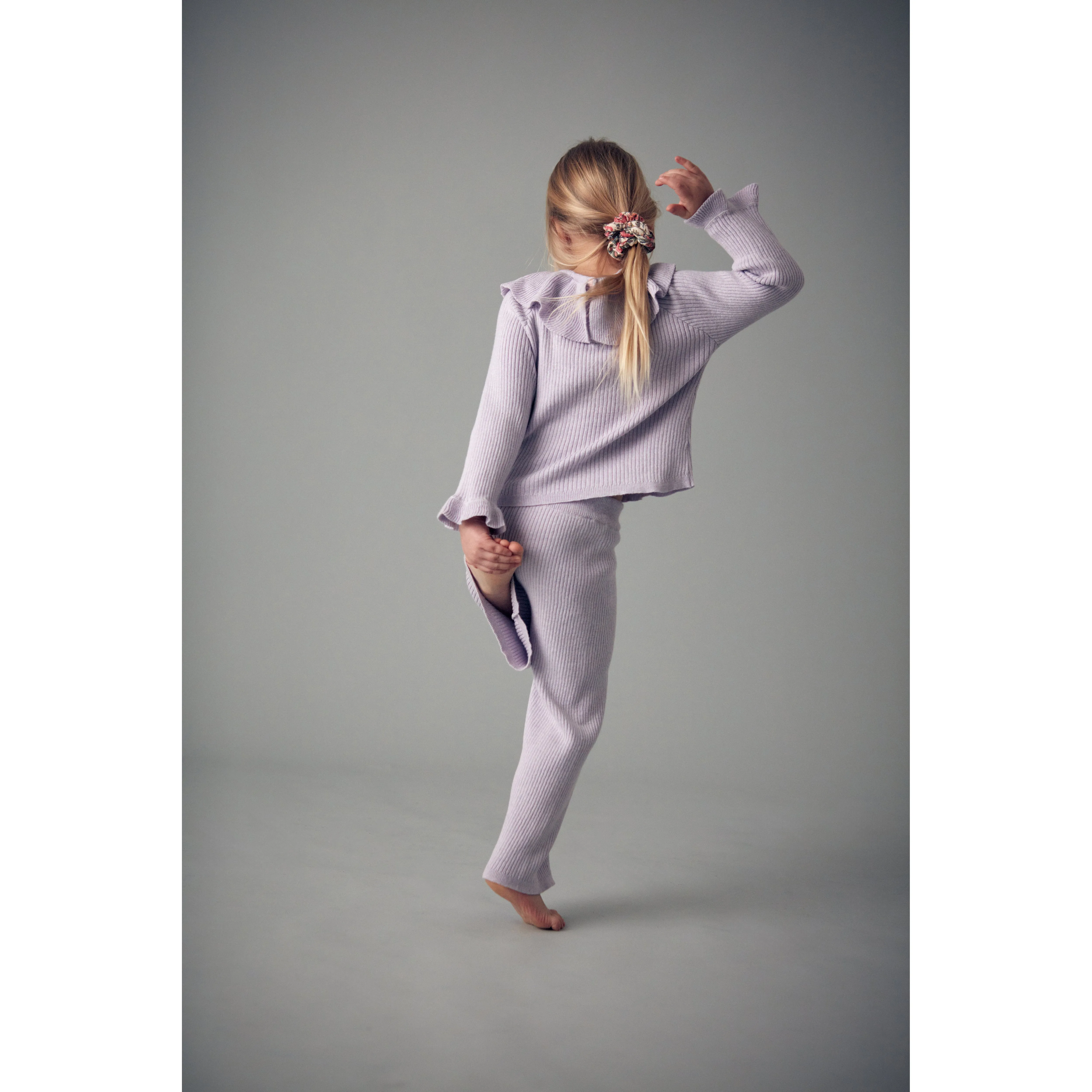 Louise Misha Jumper Ava - Cotton Cashmere - Parme