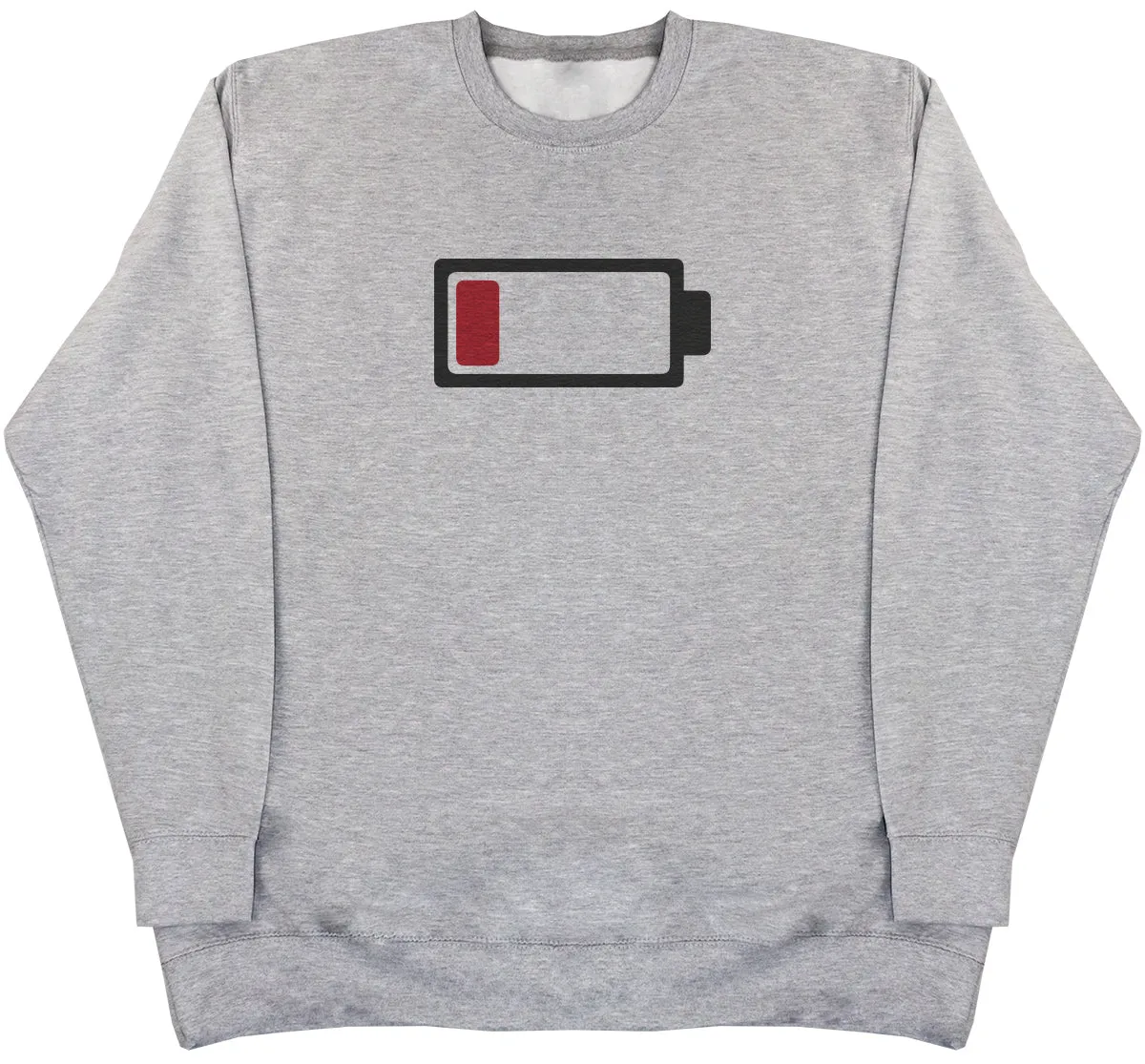 Low Battery - Huge Oversized Comfy Original Sweater