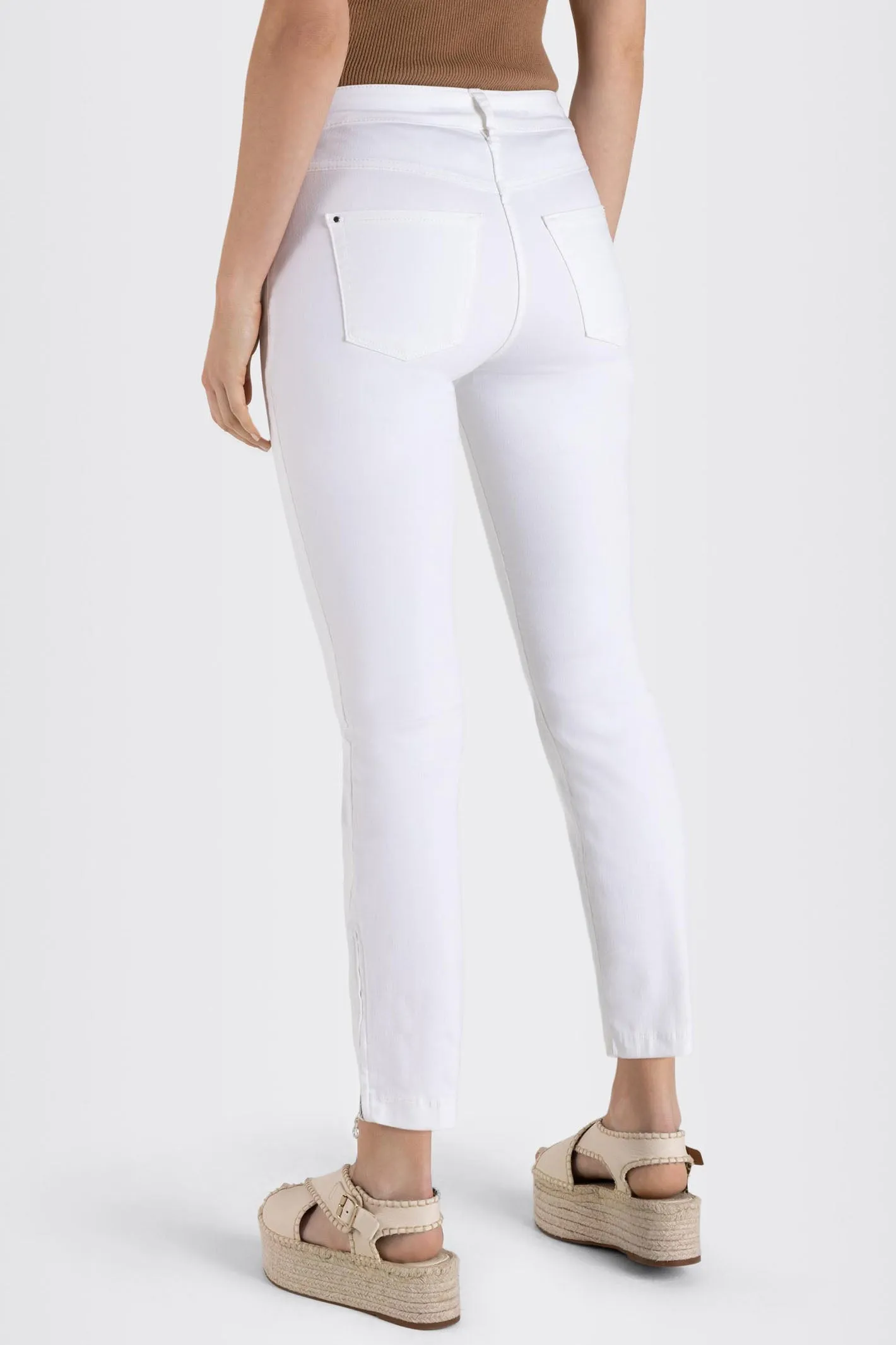 Mac 5471-90-0355L D010 Dream Chic White Ankle Length Jeans