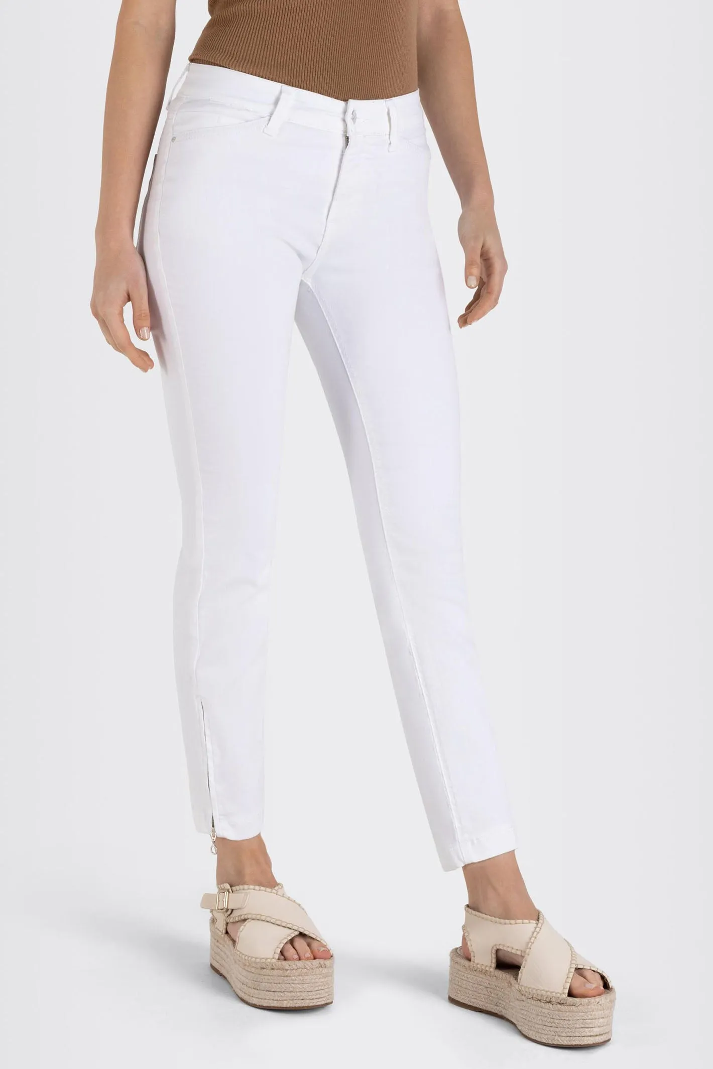 Mac 5471-90-0355L D010 Dream Chic White Ankle Length Jeans