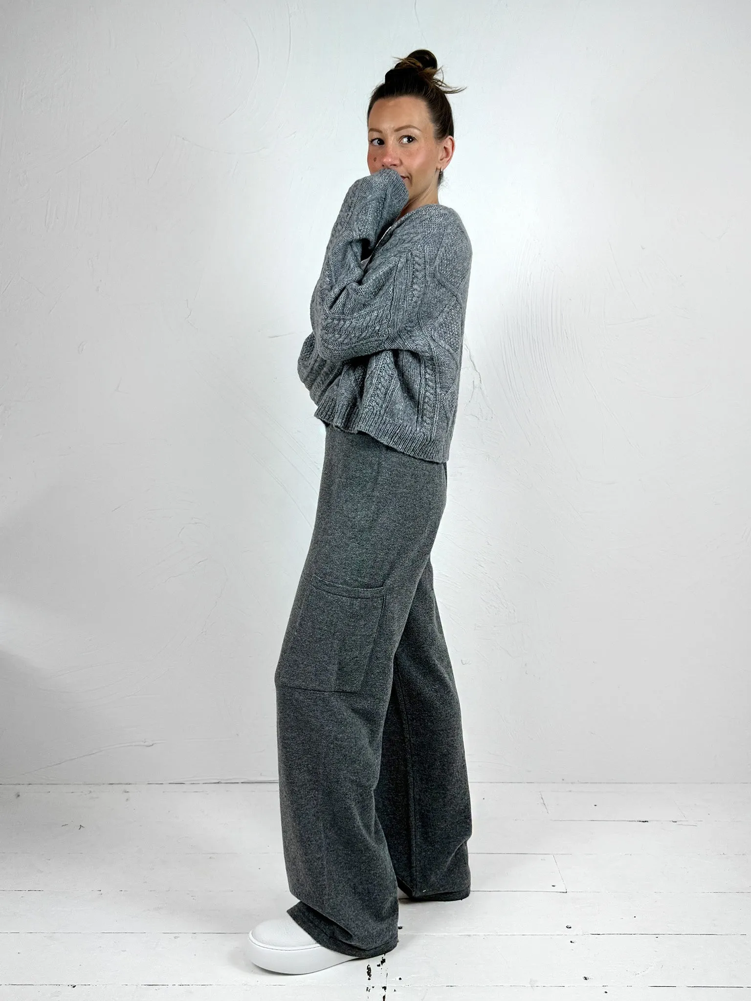 Marilu Wide Knitted Trousers - 2 Colours