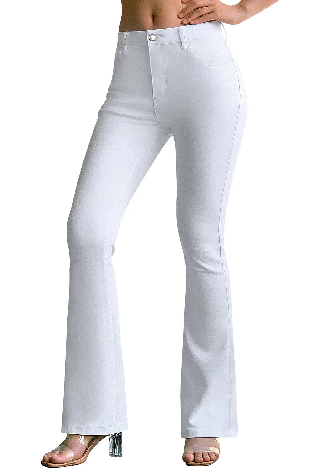 Mid Rise Strecthy Flare Jeans