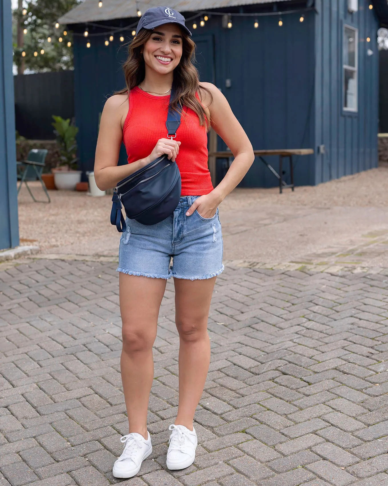 Mid-Wash Girlfriend Relaxed Fit Shorts