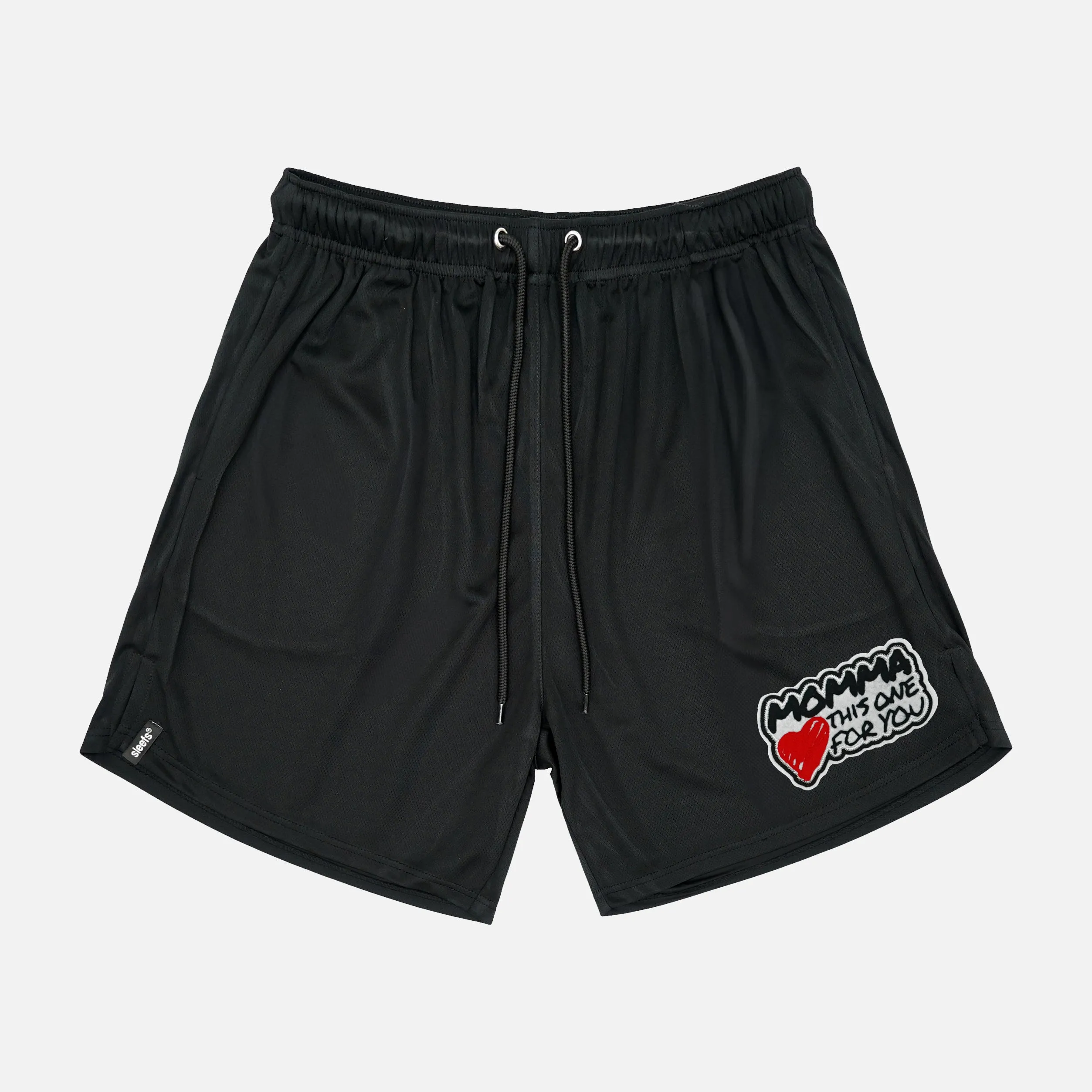 Momma Patch Relaxed Shorts - 8"