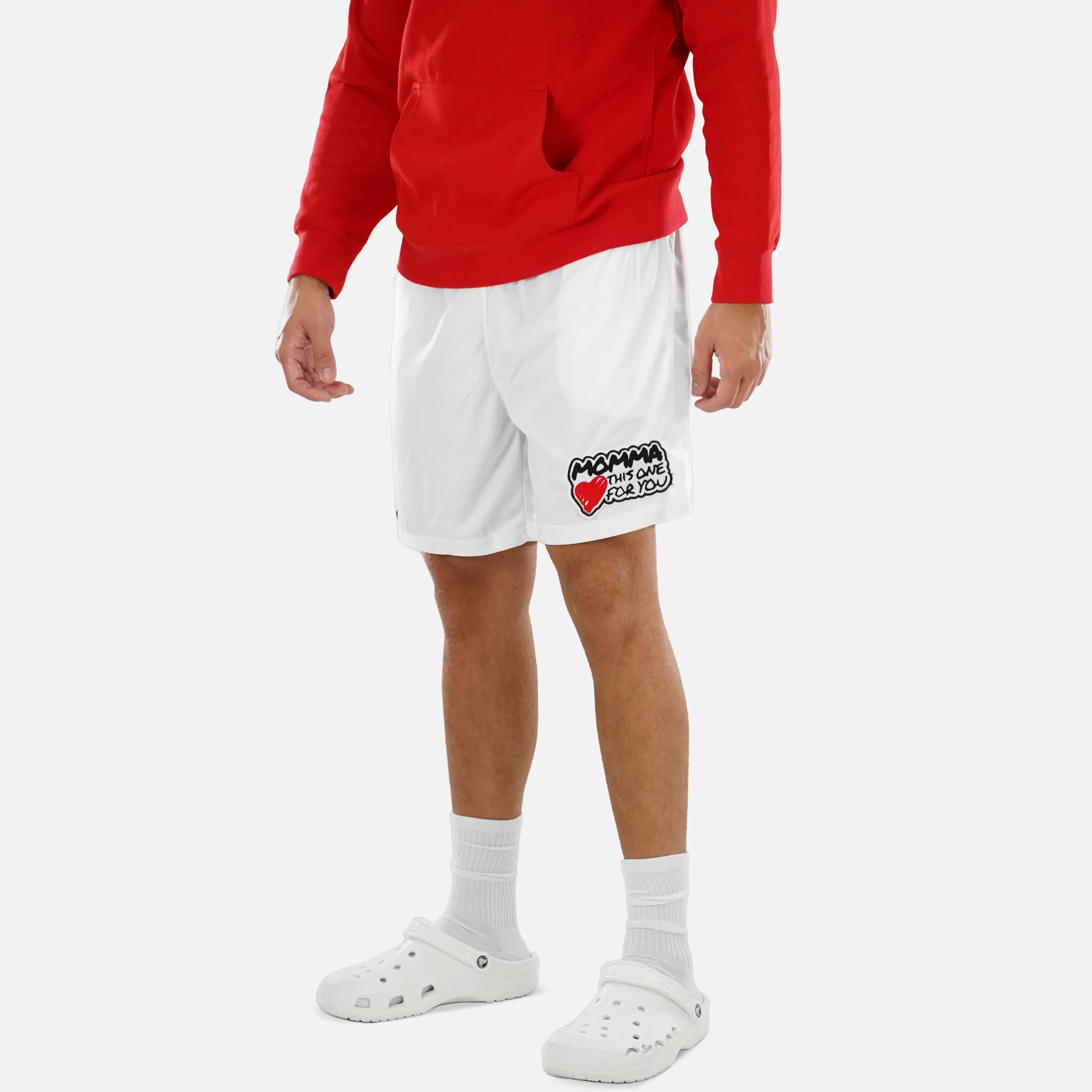 Momma Patch Relaxed Shorts - 8"