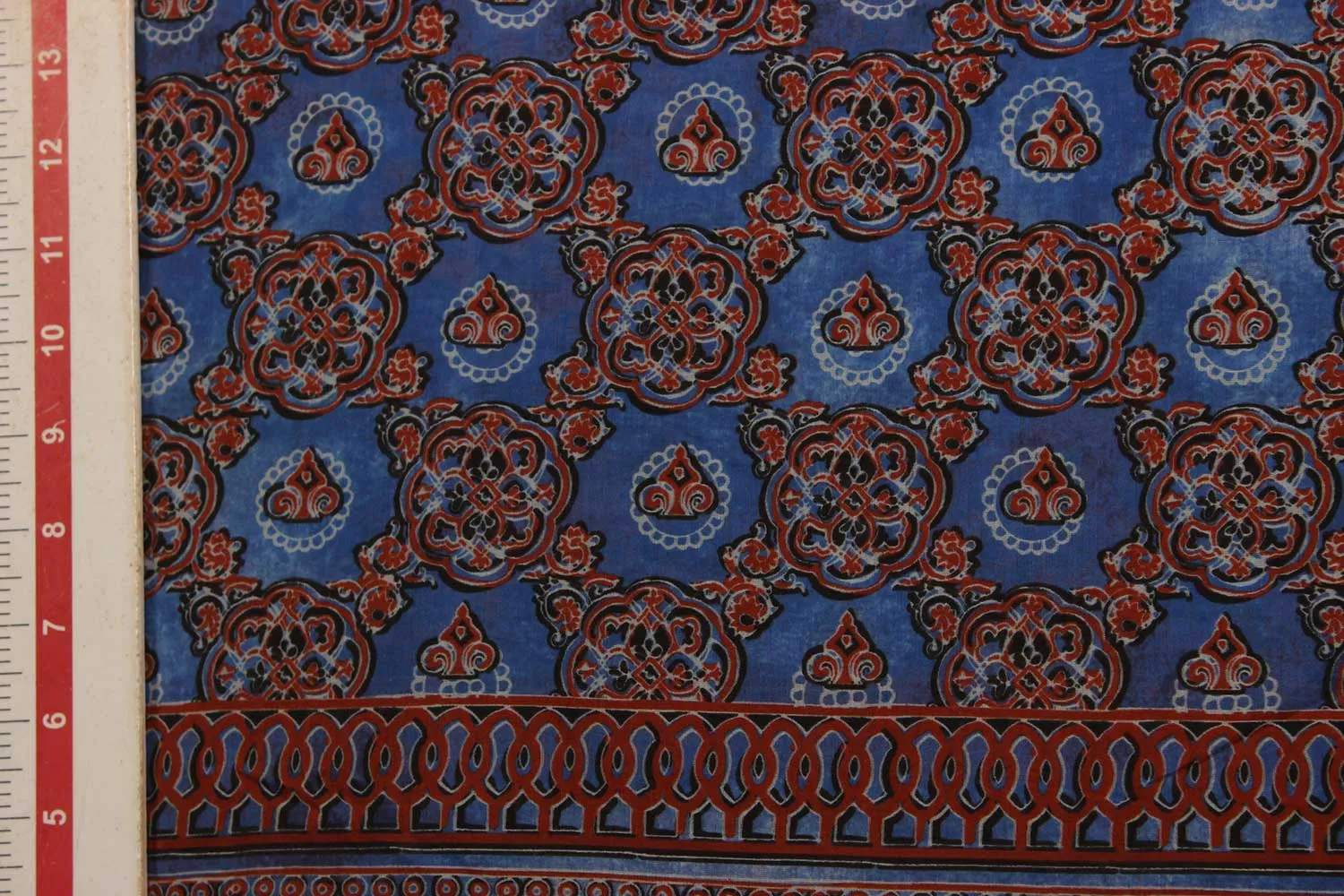 Multicolor Traditional Viscose Cotton Blend Sushi Fabric