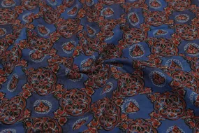 Multicolor Traditional Viscose Cotton Blend Sushi Fabric