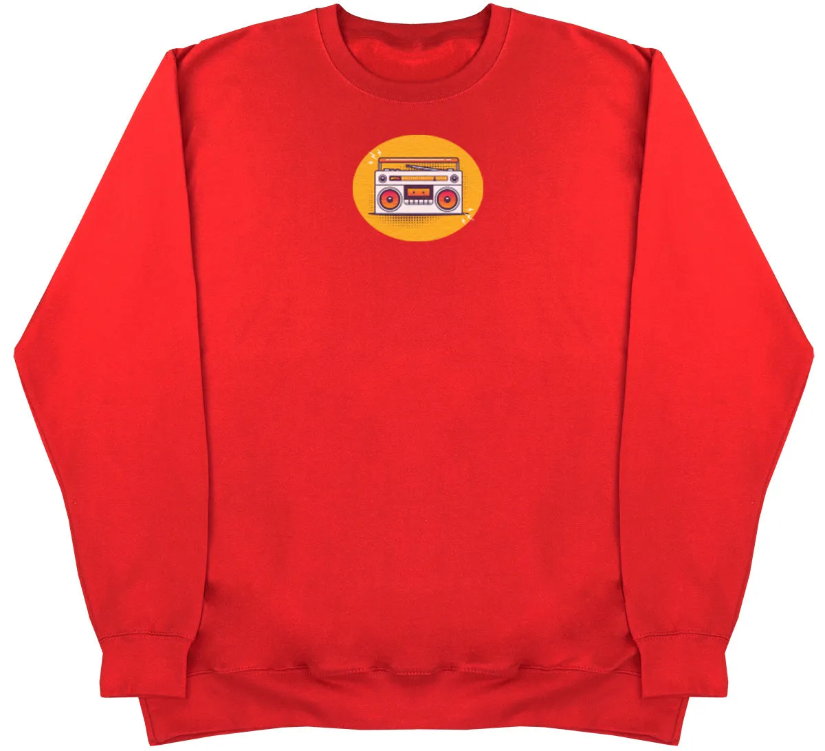 Orange Cassette - Kids Oversized Comfy Sweater