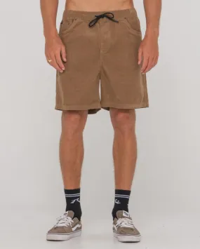 Rifts 14 Wale Elastic Short - Camel